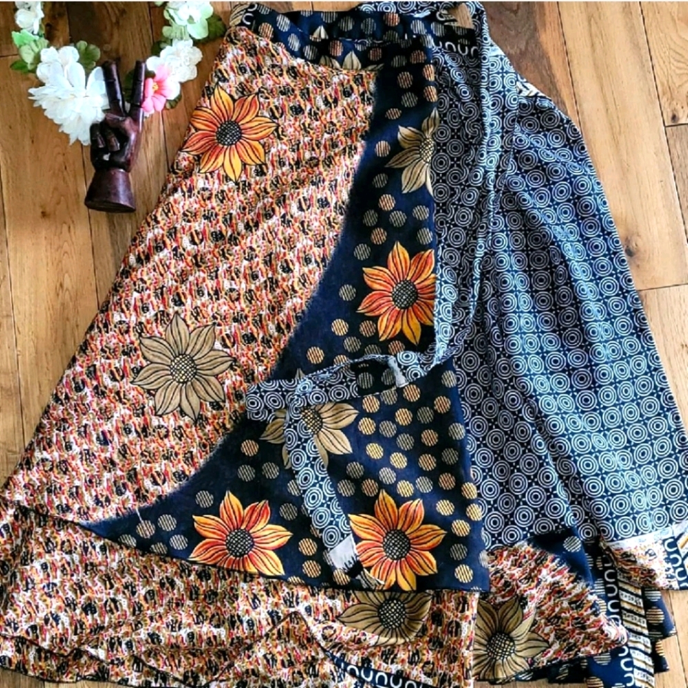 Vintage wrap skirt